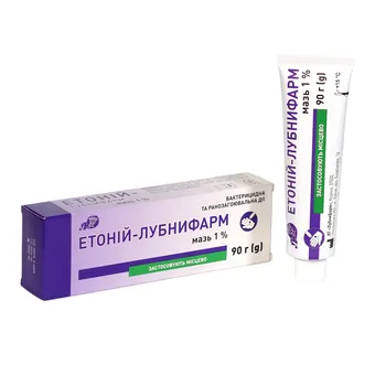 Фото товару «Етоній-Лубнифарм мазь 1% 90г туба»