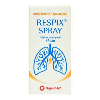Фото товару «Респикс Спрей розчин оральний 10мг/0,2мл 13мл флакон»